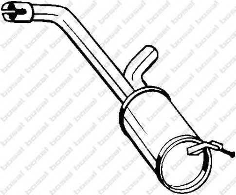 Глушитель выхлопных газов конечный BOSAL 135-095