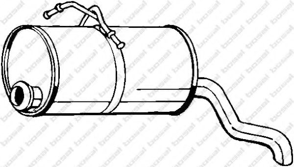 Глушитель выхлопных газов конечный BOSAL 135-225