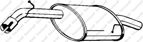 Глушитель выхлопных газов конечный BOSAL 141-139