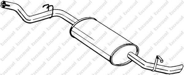 Глушитель выхлопных газов конечный BOSAL 278-879