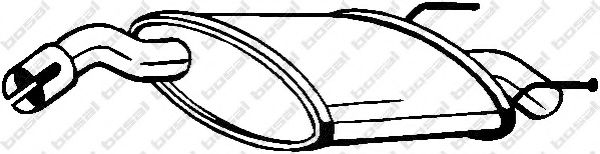 Глушитель выхлопных газов конечный BOSAL 148-095