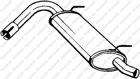 Глушитель выхлопных газов конечный BOSAL 148-135