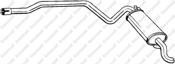 Глушитель выхлопных газов конечный BOSAL 287-199