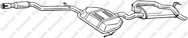Глушитель выхлопных газов конечный BOSAL 292-307