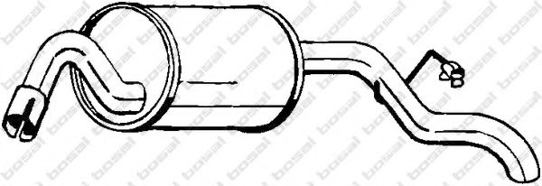 Глушитель выхлопных газов конечный BOSAL 154-935