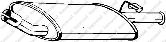 Глушитель выхлопных газов конечный BOSAL 154-783