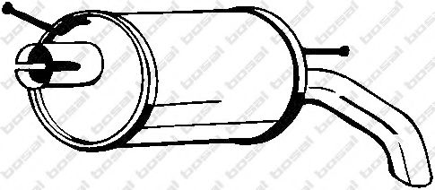 Глушитель выхлопных газов конечный BOSAL 154-511