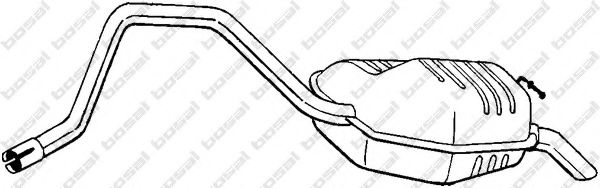 Глушитель выхлопных газов конечный BOSAL 281-633