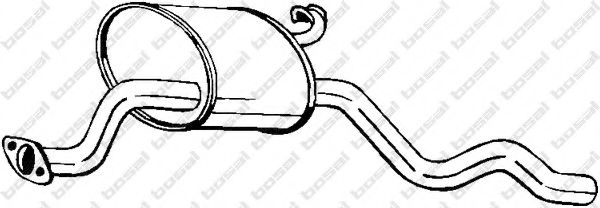 Средний глушитель выхлопных газов BOSAL 154-925