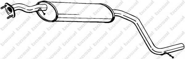 Средний глушитель выхлопных газов BOSAL 283-565