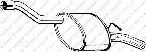 Глушитель выхлопных газов конечный BOSAL 154-607
