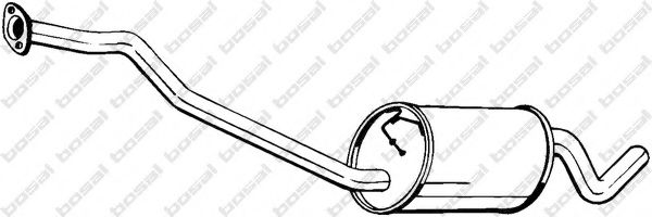Средний глушитель выхлопных газов BOSAL 281-845