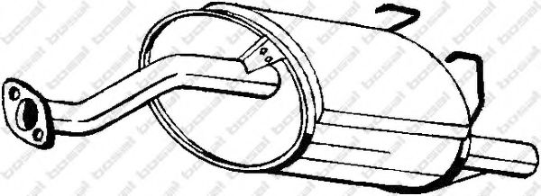 Глушитель выхлопных газов конечный BOSAL 163-723