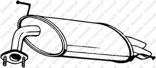 Глушитель выхлопных газов конечный BOSAL 163-161