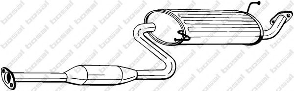 Средний глушитель выхлопных газов BOSAL 283-531