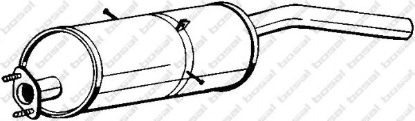 Глушитель выхлопных газов конечный bosal 169-001