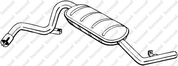 Глушитель выхлопных газов конечный BOSAL 148-881