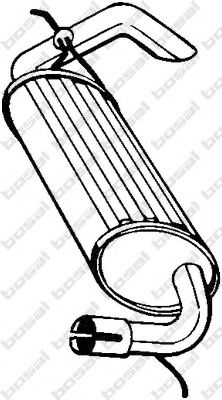 Глушитель выхлопных газов конечный BOSAL 211-393