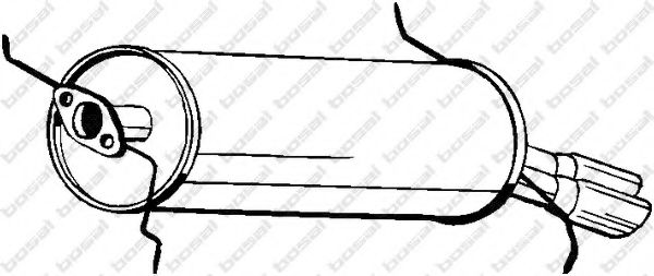 Глушитель выхлопных газов конечный BOSAL 171-571