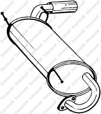 Глушитель выхлопных газов конечный BOSAL 171-003
