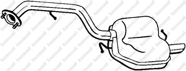 Глушитель выхлопных газов конечный BOSAL 171-035