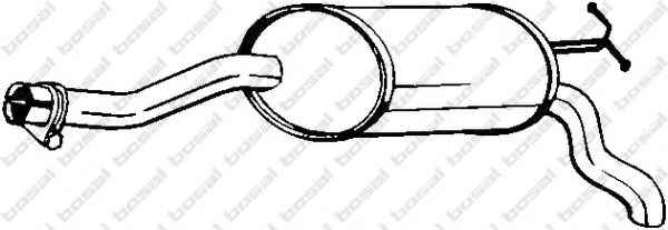 Глушитель выхлопных газов конечный BOSAL 175-299