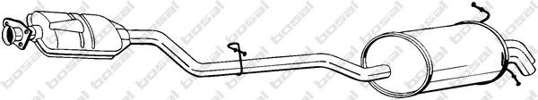 Глушитель выхлопных газов конечный BOSAL 286-055