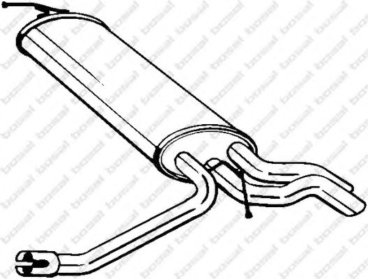 Глушитель выхлопных газов конечный BOSAL 175-087