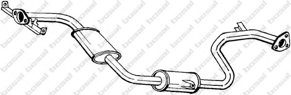 Средний глушитель выхлопных газов BOSAL 283-077
