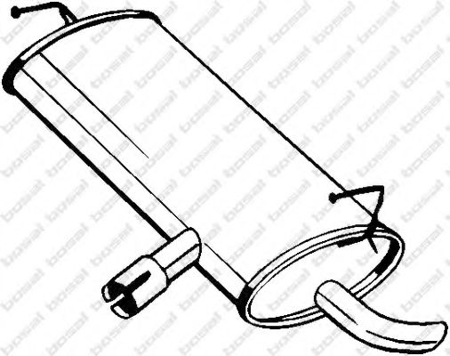 Глушитель выхлопных газов конечный BOSAL 145-203