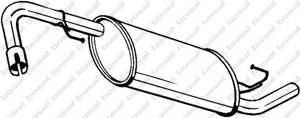 Глушитель выхлопных газов конечный BOSAL 145-231