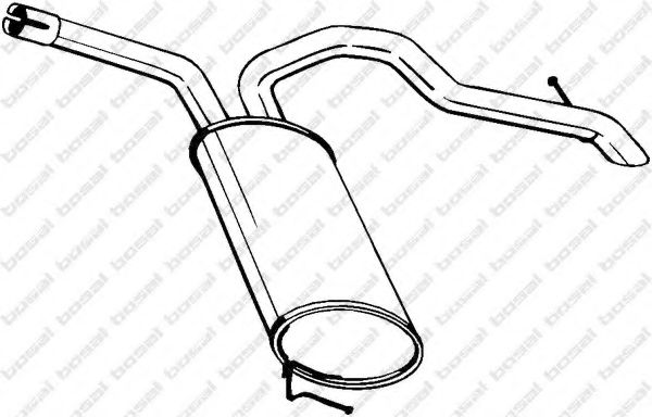 Глушитель выхлопных газов конечный BOSAL 281-877