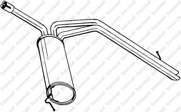Глушитель выхлопных газов конечный BOSAL 281-795