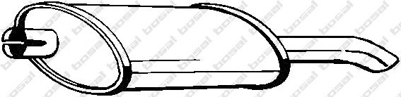 Глушитель выхлопных газов конечный BOSAL 185-999