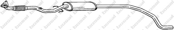 Средний глушитель выхлопных газов BOSAL 293-007