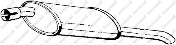Глушитель выхлопных газов конечный BOSAL 185-009