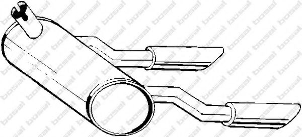 Глушитель выхлопных газов конечный BOSAL 185-582
