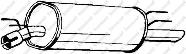 Глушитель выхлопных газов конечный BOSAL 185-355