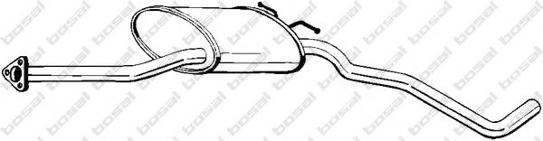 Средний глушитель выхлопных газов bosal 282-199
