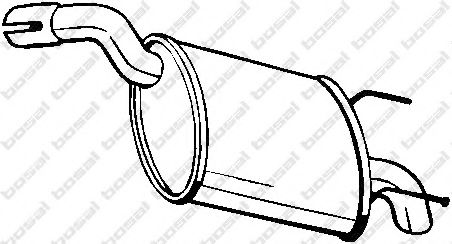 Глушитель выхлопных газов конечный BOSAL 185-677