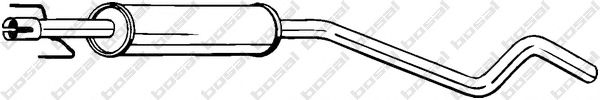 Средний глушитель выхлопных газов BOSAL 284-747
