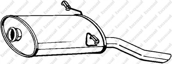 Глушитель выхлопных газов конечный BOSAL 190-041