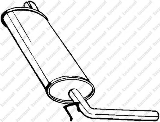 Глушитель выхлопных газов конечный BOSAL 200-965