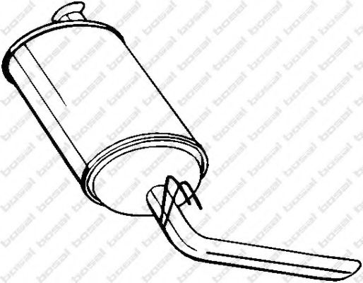 Глушитель выхлопных газов конечный BOSAL 200-971