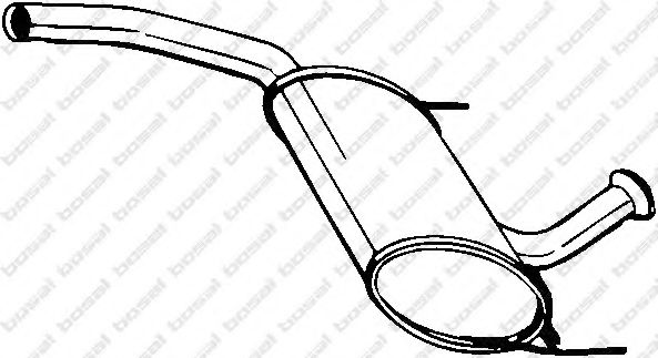 Средний глушитель выхлопных газов BOSAL 200-221