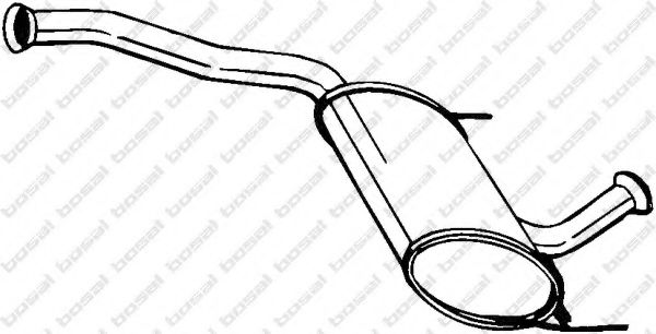 Средний глушитель выхлопных газов BOSAL 281-693