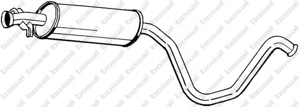 Средний глушитель выхлопных газов BOSAL 281-831