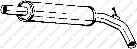 Средний глушитель выхлопных газов BOSAL 227-461
