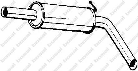Средний глушитель выхлопных газов BOSAL 220-039