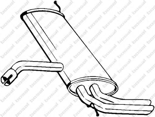 Глушитель выхлопных газов конечный BOSAL 227-049